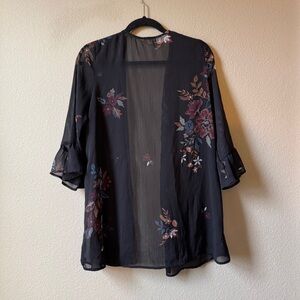 embroidered layering top